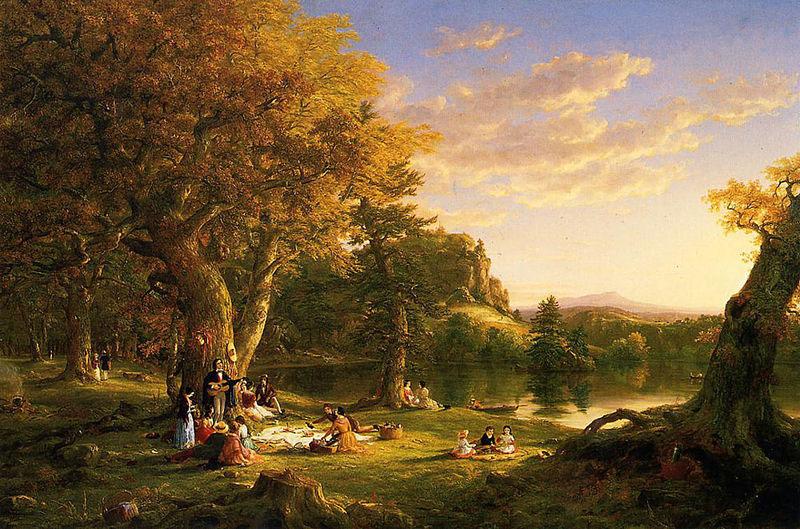 Thomas Cole The Picnic oil painting picture